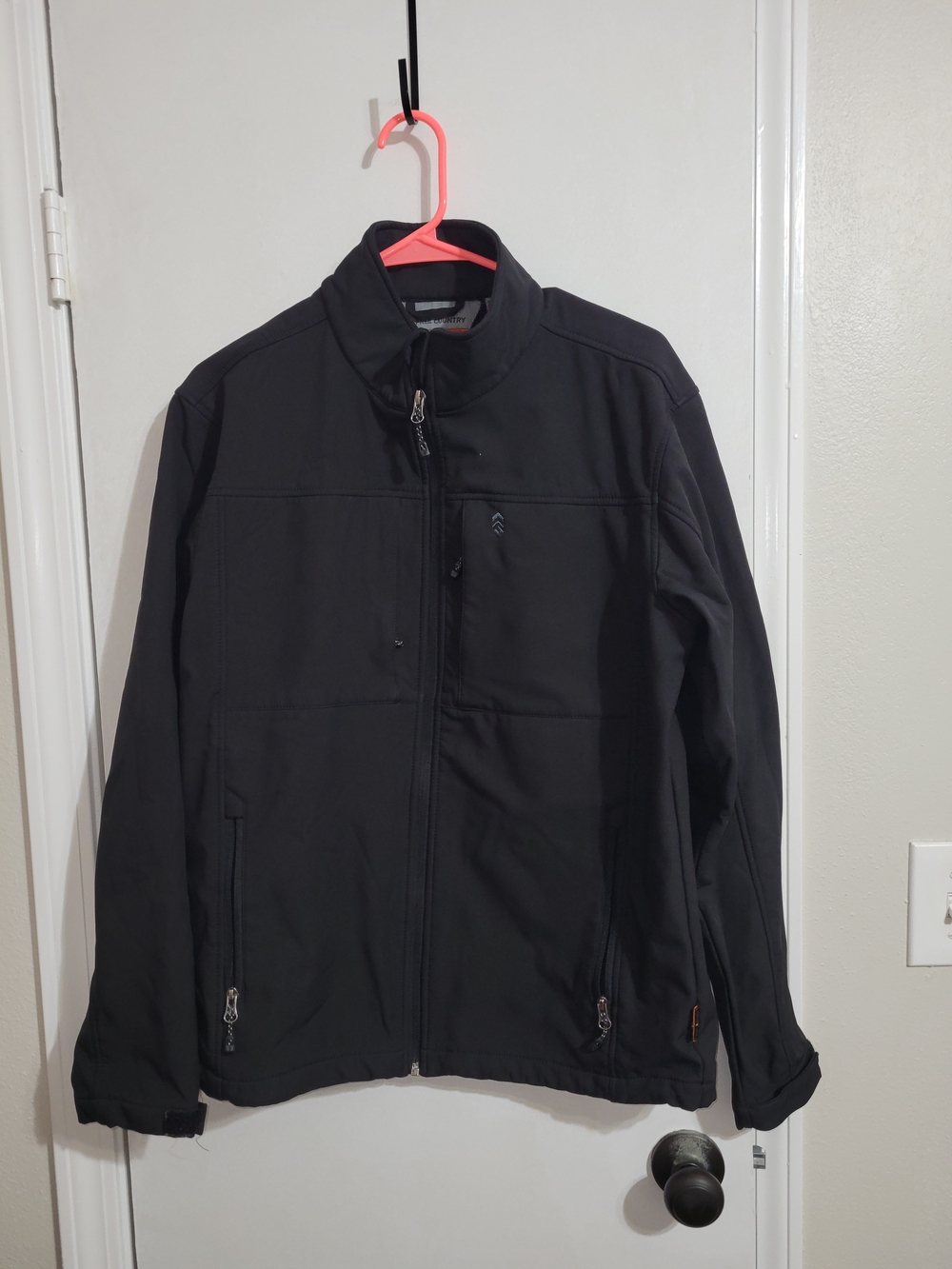 Free Country Men's Black Lightweight Softshell Jacket